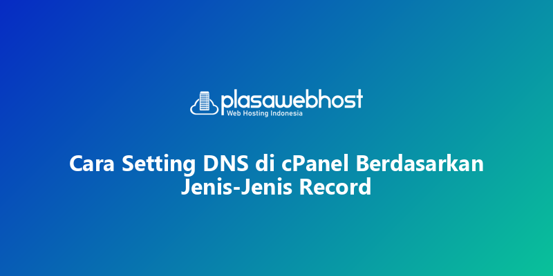 Cara Setting DNS di cPanel Berdasarkan Jenis-Jenis Record